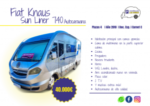 Autocaravana con muchas extras