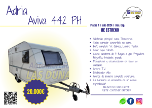Caravana Adria Aviva con documentación española