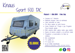 Caravana Knaus Sport 500Dk